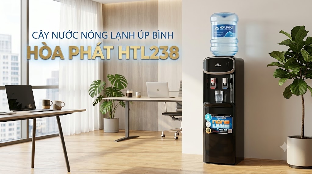 Cây nước nóng lạnh úp bình Hòa Phát HTL238